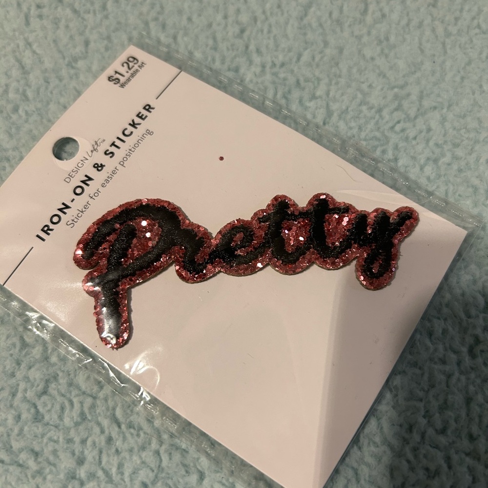 Barbie Pink Script Iron-On Patch - Picture 12 of 15